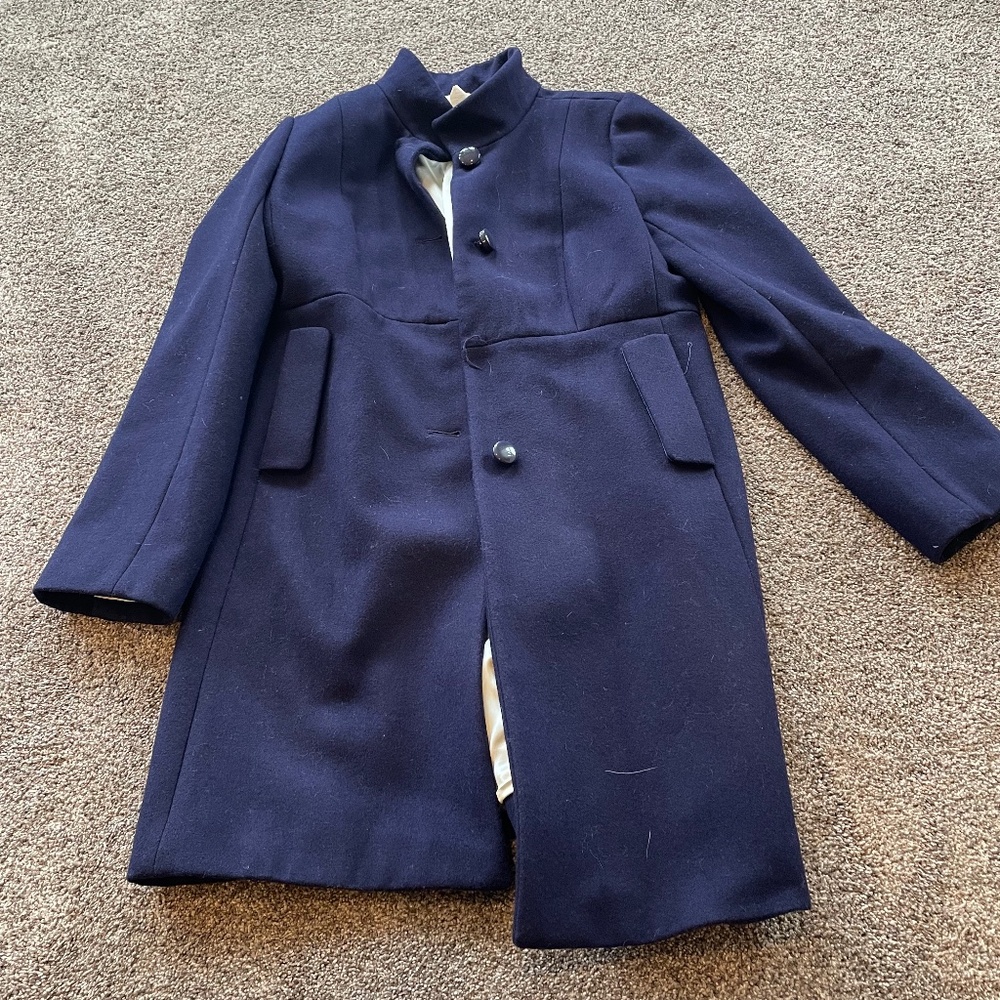 Dark Blue J. Crew Overcoat